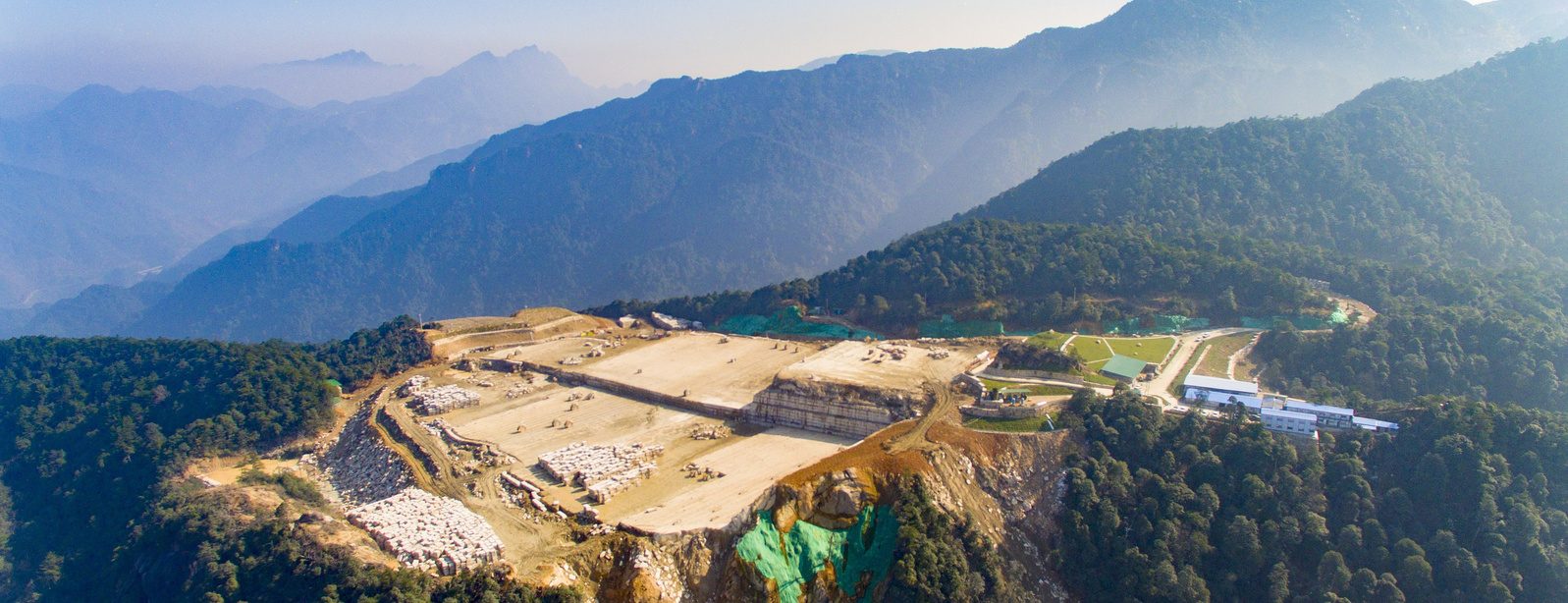 Dexing quarry aerial view